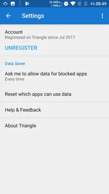 Triangle More Mobile Data android App screenshot 0